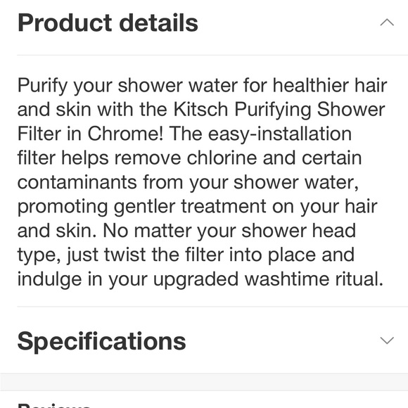 KITSCH NWT the shower filter replacements water filter & cartridge -chrome - Picture 6 of 8